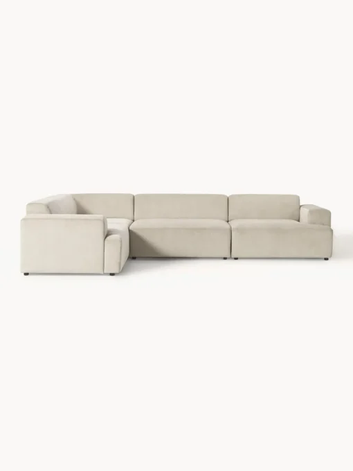 Sofás Rinconeras|Sofás>Westwing Collection Sofá rinconera grande de pana Melva (4 plazas) Pana beige claro