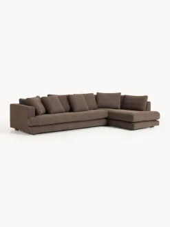 Clearance Sofá rinconera grande en tejido bouclé Tribeca Sofás Rinconeras|Sofás