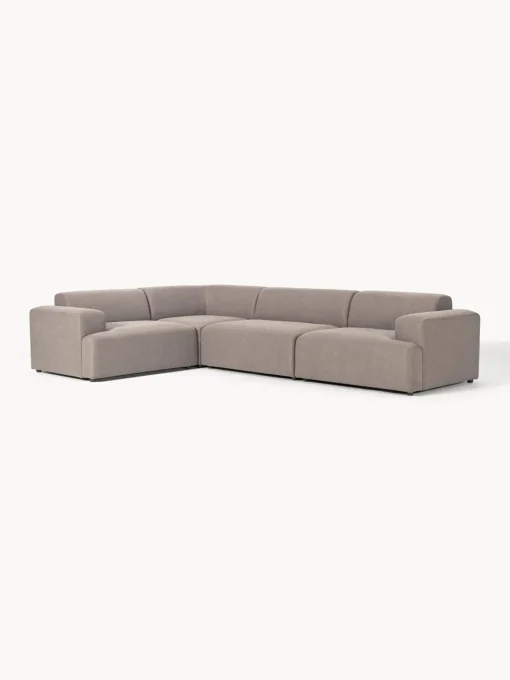Sofás Rinconeras|Sofás>Westwing Collection Sofá rinconera grande Melva (4 plazas) Tejido taupe