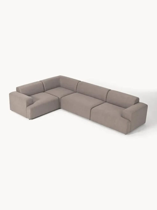 Sofás Rinconeras|Sofás>Westwing Collection Sofá rinconera grande Melva (4 plazas) Tejido taupe