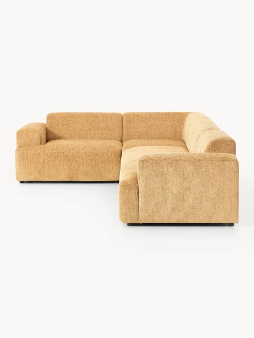Sofás Rinconeras|Sofás>Westwing Collection Sofá rinconera grande Melva (4 plazas) Chenilla mostaza