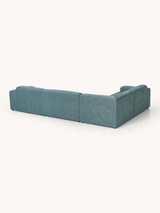 Sofás Rinconeras|Sofás>Westwing Collection Sofá rinconera grande Melva (4 plazas) Tejido verde turquesa