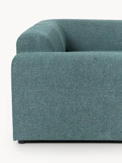 Sofás Rinconeras|Sofás></noscript>Westwing Collection Sofá rinconera grande Melva (4 plazas) Tejido verde turquesa