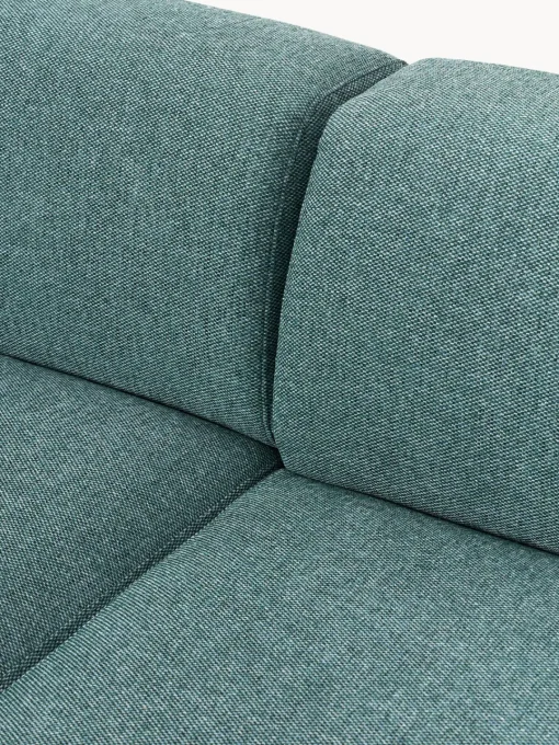 Sofás Rinconeras|Sofás>Westwing Collection Sofá rinconera grande Melva (4 plazas) Tejido verde turquesa