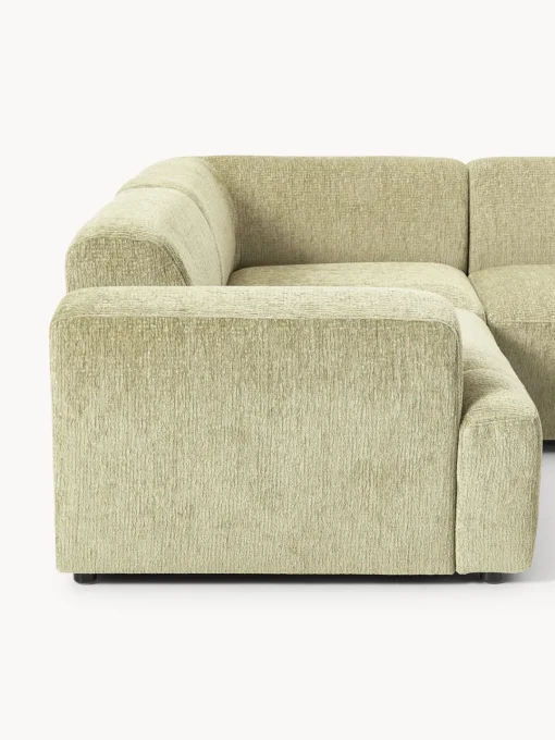 Sofás Rinconeras|Sofás>Westwing Collection Sofá rinconera grande Melva (4 plazas) Tejido verde claro