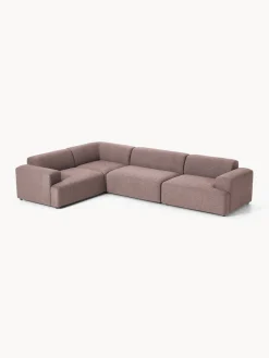 Sofás Rinconeras|Sofás>Westwing Collection Sofá rinconera grande Melva (4 plazas) Tejido rosa palo