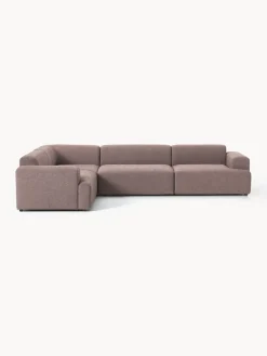 Sofás Rinconeras|Sofás>Westwing Collection Sofá rinconera grande Melva (4 plazas) Tejido rosa palo
