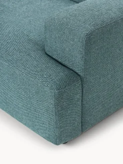 Sofás Rinconeras|Sofás></noscript>Westwing Collection Sofá rinconera grande Melva Tejido verde turquesa