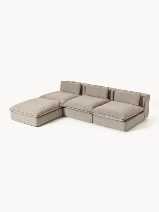 Discount Sofá rinconera grande modular con reposapiés Felix Sofás Rinconeras|Sofás