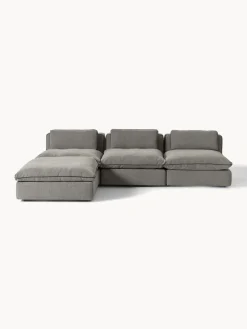 Outlet Sofá rinconera grande modular con reposapiés Felix Sofás Rinconeras|Sofás