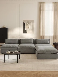 Outlet Sofá rinconera grande modular con reposapiés Felix Sofás Rinconeras|Sofás