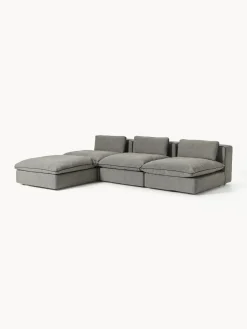 Outlet Sofá rinconera grande modular con reposapiés Felix Sofás Rinconeras|Sofás