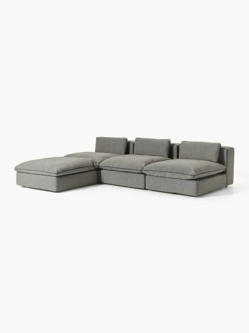 Outlet Sofá rinconera grande modular con reposapiés Felix Sofás Rinconeras|Sofás