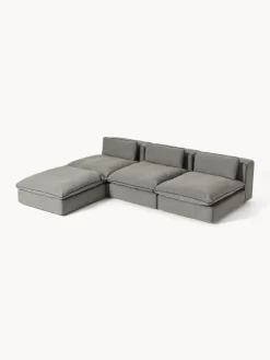 Outlet Sofá rinconera grande modular con reposapiés Felix Sofás Rinconeras|Sofás
