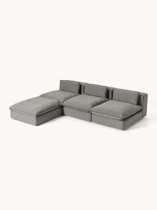 Outlet Sofá rinconera grande modular con reposapiés Felix Sofás Rinconeras|Sofás