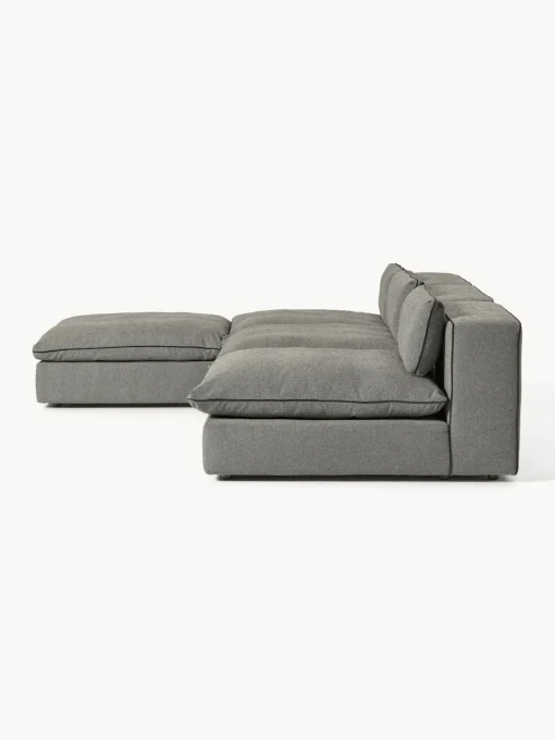 Outlet Sofá rinconera grande modular con reposapiés Felix Sofás Rinconeras|Sofás