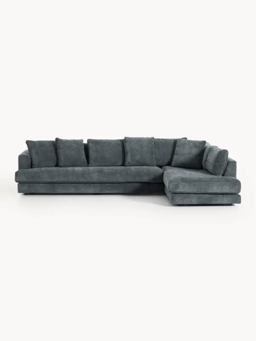 Sofás Rinconeras|Sofás>Westwing Collection Sofá rinconera grande Tribeca Chenilla gris azulado