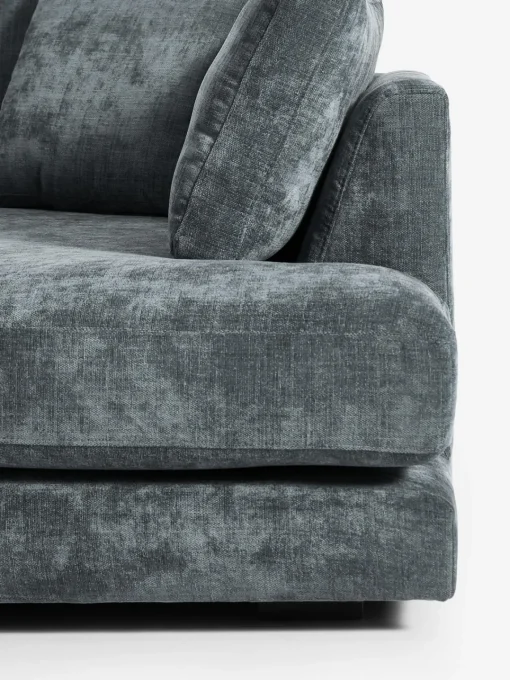 Sofás Rinconeras|Sofás>Westwing Collection Sofá rinconera grande Tribeca Chenilla gris azulado