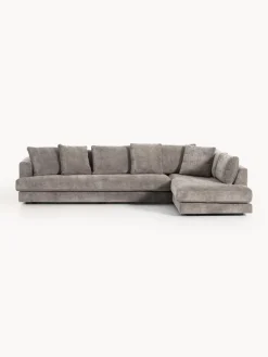 Sofás Rinconeras|Sofás>Westwing Collection Sofá rinconera grande Tribeca Chenilla taupe