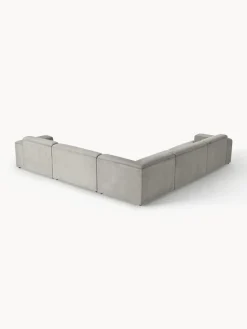 Sofás Rinconeras|Sofás></noscript>Westwing Collection Sofá rinconera longue grande de pana Melva Pana gris