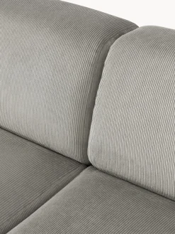 Sofás Rinconeras|Sofás></noscript>Westwing Collection Sofá rinconera longue grande de pana Melva Pana gris