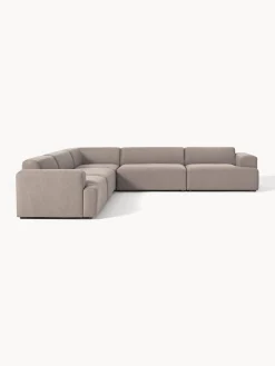 Sofás Rinconeras|Sofás></noscript>Westwing Collection Sofá rinconera longue grande Melva Tejido taupe