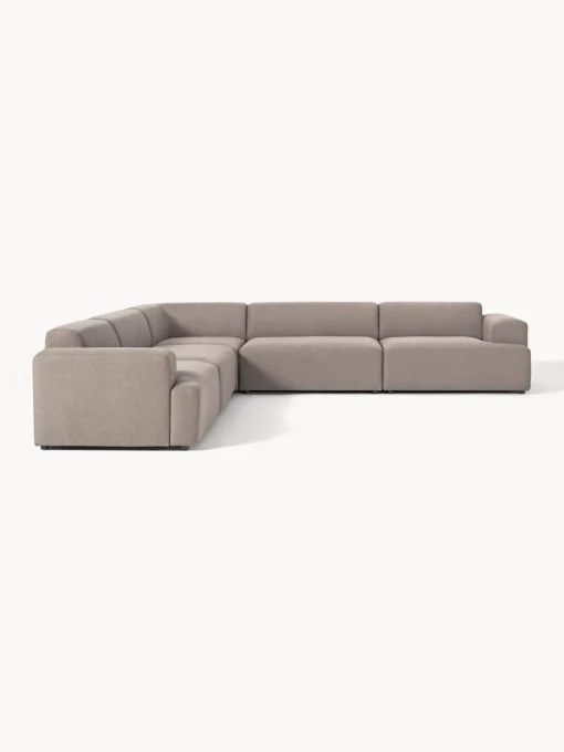 Sofás Rinconeras|Sofás>Westwing Collection Sofá rinconera longue grande Melva Tejido taupe
