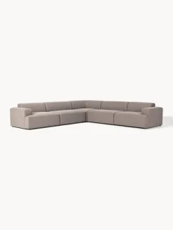 Sofás Rinconeras|Sofás></noscript>Westwing Collection Sofá rinconera longue grande Melva Tejido taupe
