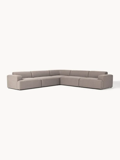 Sofás Rinconeras|Sofás>Westwing Collection Sofá rinconera longue grande Melva Tejido taupe
