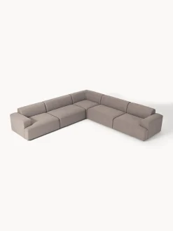 Sofás Rinconeras|Sofás></noscript>Westwing Collection Sofá rinconera longue grande Melva Tejido taupe