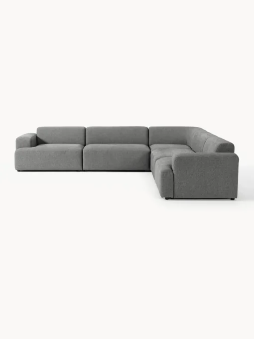 Sofás Rinconeras|Sofás>Westwing Collection Sofá rinconera longue grande Melva Tejido grueso gris oscuro