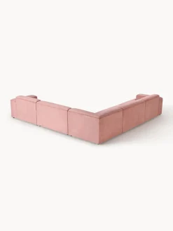 Sofás Rinconeras|Sofás></noscript>Westwing Collection Sofá rinconera longue grande de pana Melva Pana rosa palo