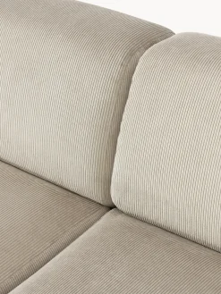 Sofás Rinconeras|Sofás></noscript>Westwing Collection Sofá rinconera longue grande de pana Melva Pana beige claro