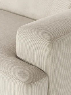 Sofás Rinconeras|Sofás></noscript>Westwing Collection Sofá rinconera longue grande de pana Melva Pana beige claro