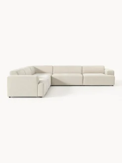 Sofás Rinconeras|Sofás></noscript>Westwing Collection Sofá rinconera longue grande Melva Tejido grueso beige claro