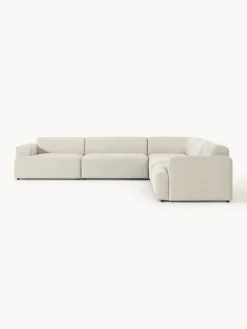 Sofás Rinconeras|Sofás></noscript>Westwing Collection Sofá rinconera longue grande Melva Tejido grueso beige claro
