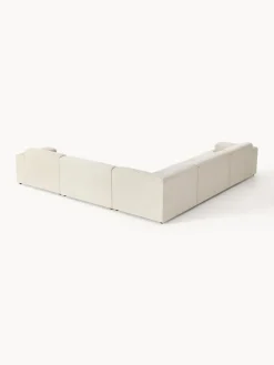 Sofás Rinconeras|Sofás></noscript>Westwing Collection Sofá rinconera longue grande Melva Tejido grueso beige claro