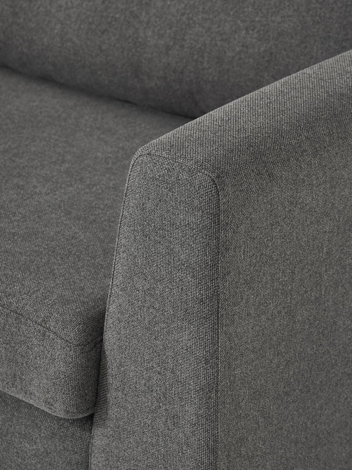 Sofás Rinconeras|Sofás>Westwing Collection Sofá rinconera Luna Tejido gris oscuro