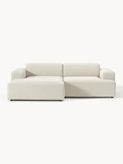 Sofás Rinconeras|Sofás>Westwing Collection Sofá rinconera Melva (3 plazas) Tejido beige claro