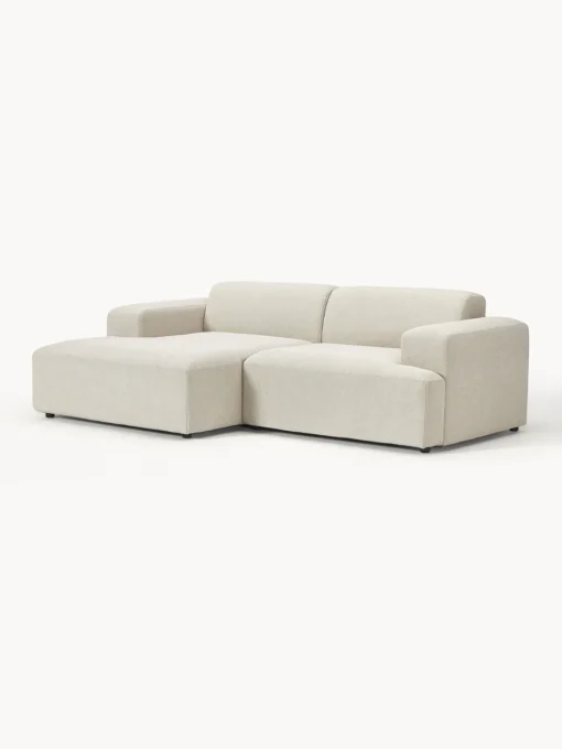 Sofás Rinconeras|Sofás>Westwing Collection Sofá rinconera Melva (3 plazas) Tejido beige claro