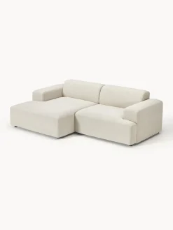 Sofás Rinconeras|Sofás></noscript>Westwing Collection Sofá rinconera Melva (3 plazas) Tejido beige claro