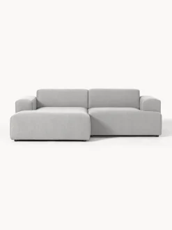 Sofás Rinconeras|Sofás>Westwing Collection Sofá rinconera Melva (3 plazas) Tejido gris claro
