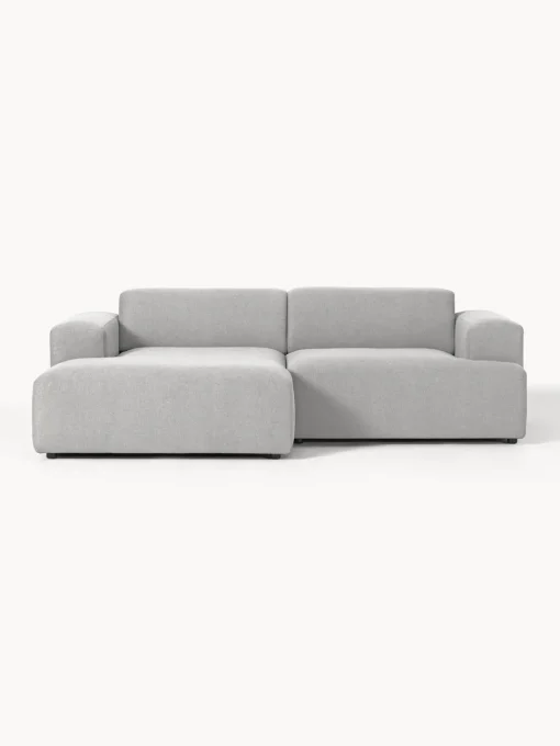 Sofás Rinconeras|Sofás>Westwing Collection Sofá rinconera Melva (3 plazas) Tejido gris claro