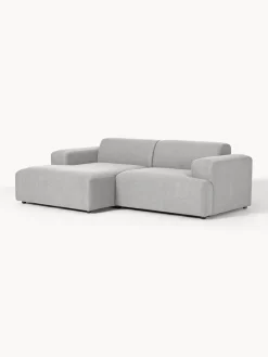 Sofás Rinconeras|Sofás></noscript>Westwing Collection Sofá rinconera Melva (3 plazas) Tejido gris claro