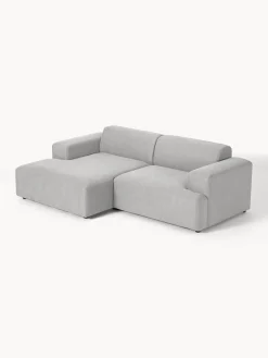 Sofás Rinconeras|Sofás></noscript>Westwing Collection Sofá rinconera Melva (3 plazas) Tejido gris claro