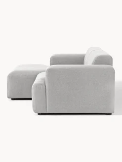 Sofás Rinconeras|Sofás></noscript>Westwing Collection Sofá rinconera Melva (3 plazas) Tejido gris claro