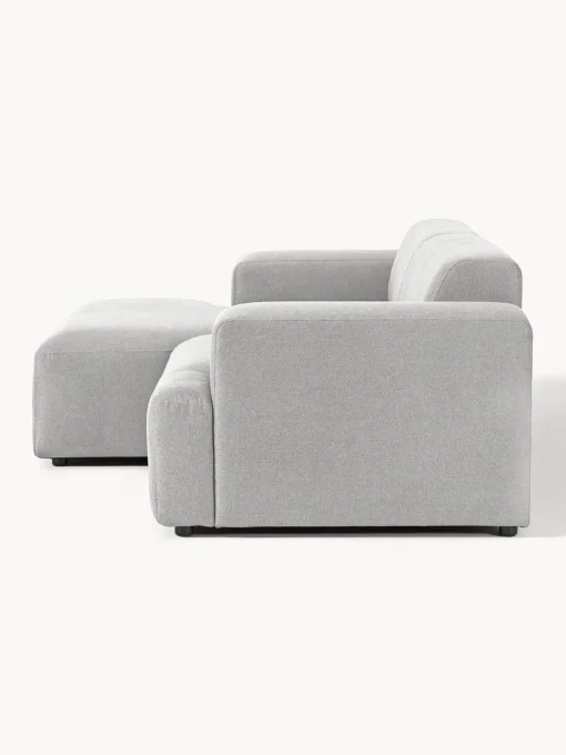 Sofás Rinconeras|Sofás>Westwing Collection Sofá rinconera Melva (3 plazas) Tejido gris claro