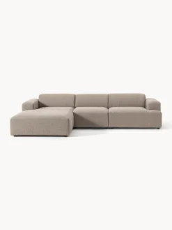 Sofás Rinconeras|Sofás>Westwing Collection Sofá rinconera Melva (4 plazas) Tejido grueso greige