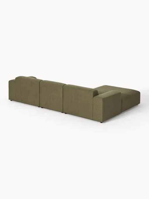 Sofás Rinconeras|Sofás>Westwing Collection Sofá rinconera Melva (4 plazas) Tejido verde oliva