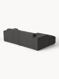 Sofás Rinconeras|Sofás></noscript>Westwing Collection Sofá rinconera Melva (3 plazas) Tejido gris antracita